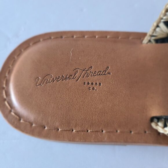 UNIVERSAL THREAD ESMERALDA SLIDE SANDALS | CRISS- CROSS WOVEN BANDS | SIZE 8 - Picture 3 of 7